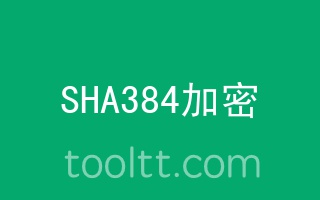 在线SHA384哈希加密计算器